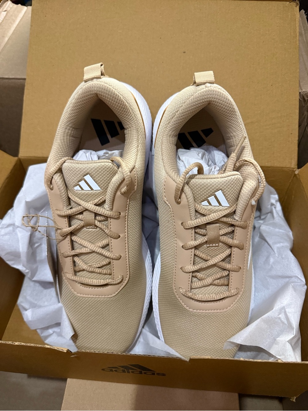 adidas Men’s Beige Athletic Sneakers